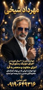 خواننده پاپ هستم